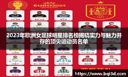 2023年欧洲女足球明星排名榜揭晓实力与魅力并存的顶尖运动员名单